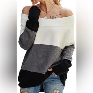 Off shoulder sweater